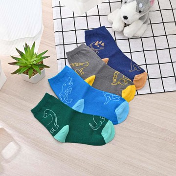 大童恐龍緹花襪-2雙入-18-20cm-多款任選