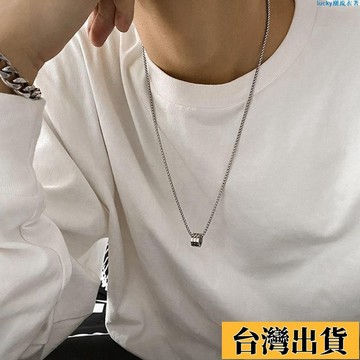 🌟新店優惠🌟鈦鋼不掉色嘻哈高級男士項鍊潮流百搭小衆鏈子ins簡約帥氣配飾品