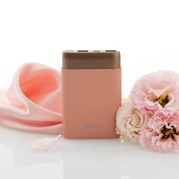 omars炫彩系行動電源 有標示Wh PD20W+QC3.0快充 10000mAh-晚霞粉