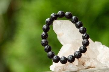 【手環系列】8mm全火山岩手環 (歡迎客製)