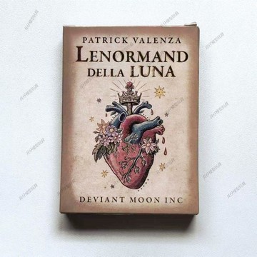 ✨兵仔模型玩具兵仔模型玩具✨邪月雷諾曼 Della Luna Lenormand 36張卡牌桌遊 10.5×7.5cm