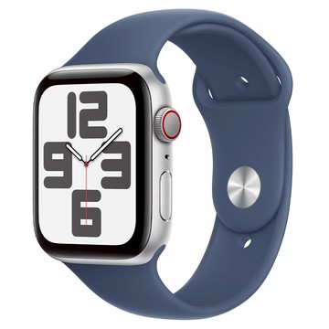 Apple Watch SE 2 附M/L運動錶帶 MXER3TA/A 原廠保固  銀色 + 丹寧色  44mm  GPS