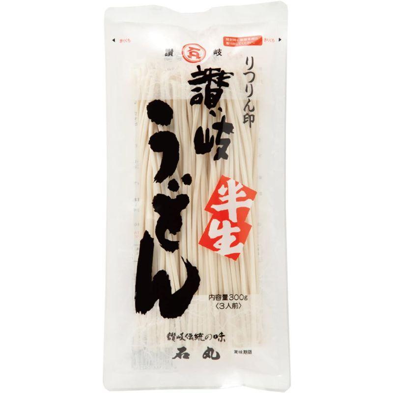 石丸製麺 半生りつりん印讃岐うどん 300g(3人前)×10袋箱