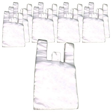 背心袋 43 x 24cm 2斤袋 白色半透明 7兩  10包