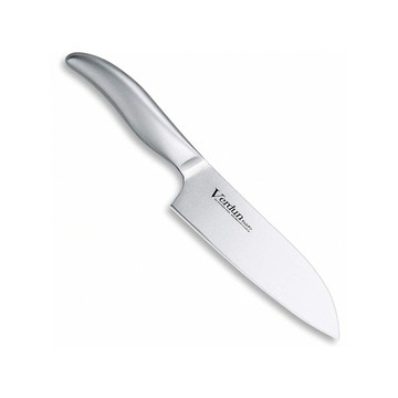 Shimomura 【工業】日本製職人專用一體成型不鏽鋼三德刀14.5cm