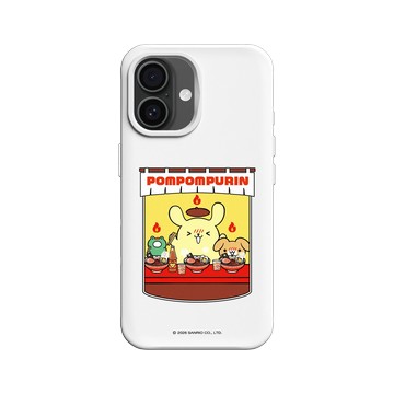 iPhone 16 SolidX 白 - 三麗鷗-布丁狗30週年 PomPomPurin (30th Anniversary) - 辣翻天