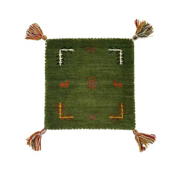 tribal symbol mats_green 彩色復古系列印度手工小毯