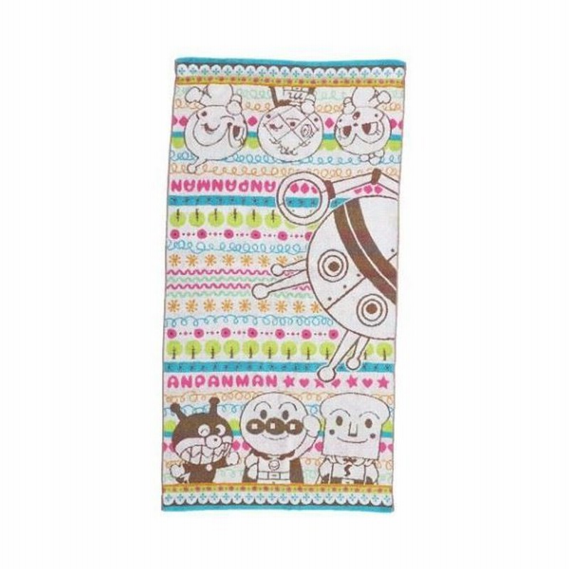 アンパンマン アニメキャラクター バスタオル ジャガード ビッグタオル 通販 Lineポイント最大get Lineショッピング