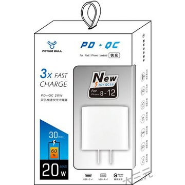 NDr.AV  聖岡 (PK-20AC ) PD+QC20W雙孔急速充電器
