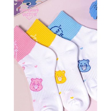 VICTOR勝利羽毛球襪 威克多愛心熊聯名系列吸汗透氣中筒SK4509CBC