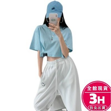 【梨卡】隔日到貨 女裝 短袖 T恤 女裝服飾 短版上衣 寬鬆上衣 露肚臍 顯瘦上衣 夏天衣服 GA110【現貨24H】