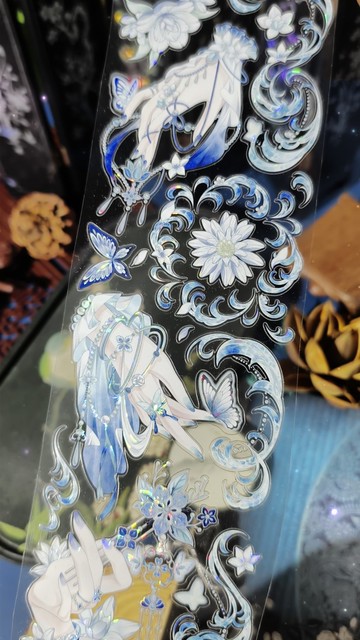 彌香似水 PLUS  PET 貝殼光 切膜 紙膠帶 5 米卷