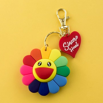 笑臉鑰匙扣掛件創意個性汽車鎖匙鏈可愛男女情侶書包圈環包包掛飾