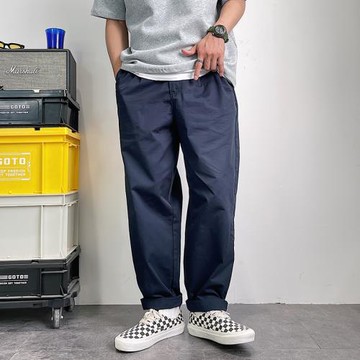 廖不凡夏季直筒褲男美式潮流寬松工裝褲日系ins長褲潮牌休閑褲薄