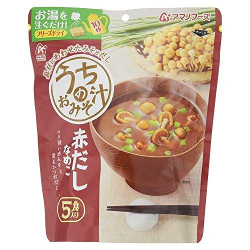 アマノフーズ うちのおみそ汁 赤だしなめこ 5食入