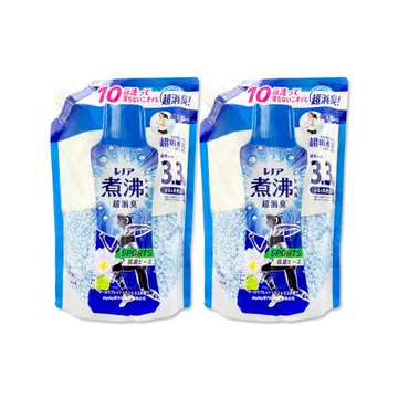 (2袋超值組)日本P&G-Lenor煮沸般超消臭衣物除臭芳香顆粒香香豆補充包1410ml/袋-運動清爽(深藍)(洗衣香氛豆留香珠,毛巾室內晾曬防悶臭)