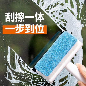 多功能二合一雙面擦 鏡面刮刀 磁磚清潔刷 刮水刷 玻璃擦 牆面瓷磚清潔刷 刮水器 廚房清潔刷 玻璃刮刀清潔刷663