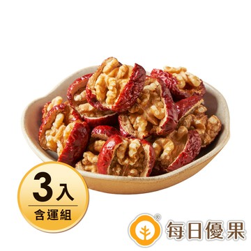 若羌紅棗核桃3入含運組 【每日優果】