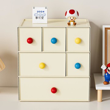 免運/公司貨 收納盒 首飾收納櫃 多巴胺桌面收納柜抽屜式學生書桌文具儲物盒 皮筋發夾飾品整理盒 可開發票 全館五折 工廠現貨直銷 新品特價 z10304