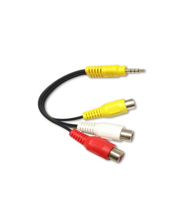 UNI-STAR 3.5mm公-AV端子母轉接線(TVC-35AV)