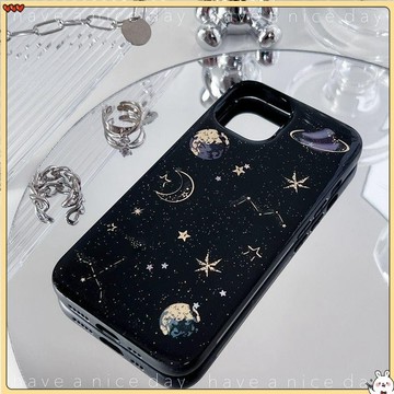 iphone17手機殼.滴膠星空手機殼蘋果16 15 14閃粉手機殼iPhone13 12 11promax軟殼