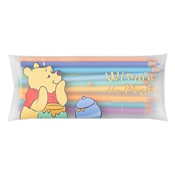 Winnie the Pooh 小熊維尼 磨砂果凍色鉛筆組 12色  維尼  1組
