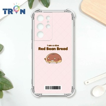 TRON 三星 S21 Ultra 紅豆麵包君表情包系列 四角防摔載具殼 軟殼 手機殼