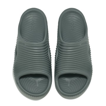 Crocs 洞洞鞋 麵包波紋拖鞋 Mellow Tide Recovery Slide 男女鞋 石板灰 恢復拖鞋 卡駱馳 2103330DA
