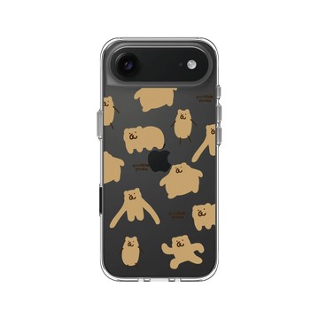 iPhone Air Clear Case（相機按鈕） 透明 - 咻咻熊 XiuXiubear - 歪七扭八的熊們