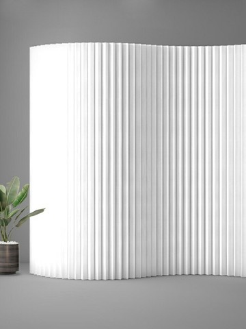 優購生活 創意白色折疊屏風隔斷風琴紙墻展廳活動伸縮高隔斷墻移動擋板定制屏風櫃 屏風 隔間 客廳 玄關櫃 隔板 屏風架訂製