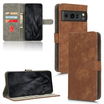 膚感掀蓋皮套 磁扣 谷歌Google Pixel 8 Pro 防摔手機殼