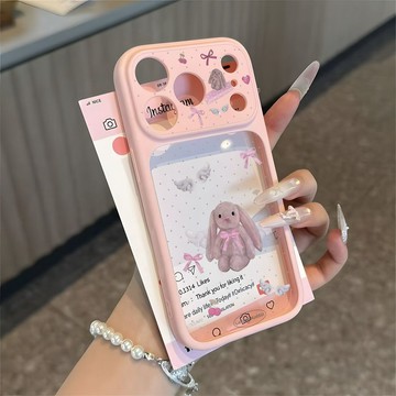 兔子蝴蝶結手機殼iPhone17/18潮16plus蘋果15promax防摔14卡通13 12 11