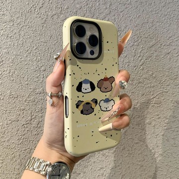 可愛小狗蘋果17promax手機殼iPhone16pro卡通15pro女13可愛14新