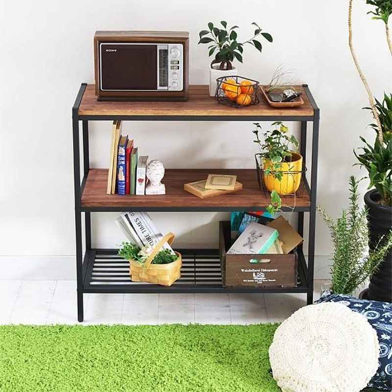 木製 北欧風 マルチラック / ミッドセンチュリー ナチュラルモダン