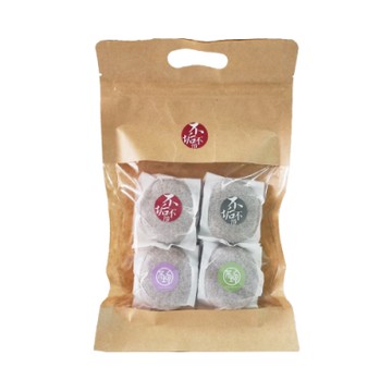 不垢-洗髮餅4入輕便包(沉香/沉香艾草/沉香小蒼蘭/沉香綠茶)-固態洗髮精