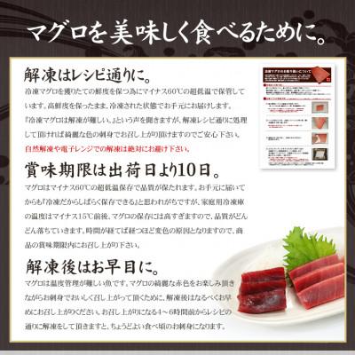 ふるさと納税 いわき市 本マグロ中トロ　約1kg　解凍レシピ付き　1サクずつ真空包装