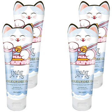 UNICAT 變臉貓 保濕淨膚溫和洗面乳 山羊奶  100ml  4條