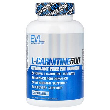EVLution Nutrition, L-Carnitine500®，500 毫克，120 粒膠囊