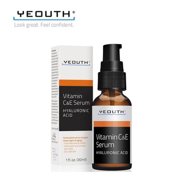 美國『YEOUTH』 雙效維他命C+E玻尿酸精華液(維他命C+E)
