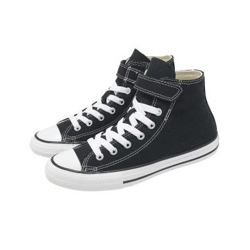 Converse 帆布鞋 Chuck Taylor All Star 1V 大童 中童 小朋友 黑 白 魔鬼氈 休閒鞋 372883C
