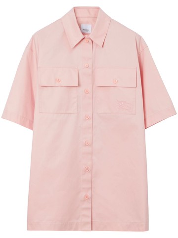 Burberry - EKD Technical Gabardine two-tone dress - women - Cotton/Polyester - 4 - Pink