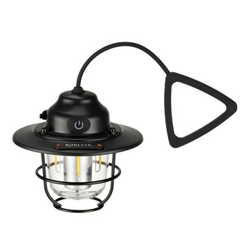 RONEVER 充電式迷你露營燈 PA004 104 x 104 x 93mm 140g  黑色  1個