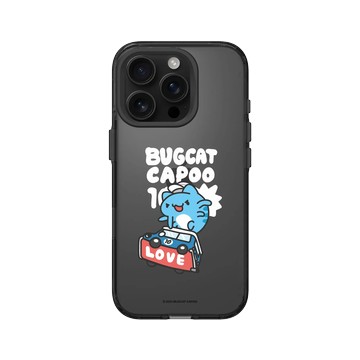 iPhone 16 Pro Clear (相機按鈕) 酷墨灰 - 貓貓蟲咖波 Bugcat Capoo - 10th 滑板咖波