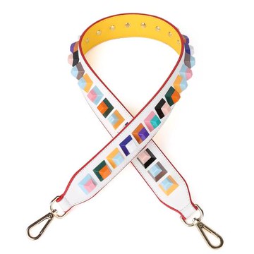 新款女包帶寬背帶包配件鉚釘花朵肩帶百搭雙面加寬女包單肩包帶