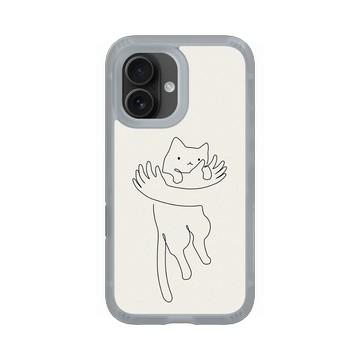 iPhone 16 AirX 流變灰 - ilovedoodle (Lim Heng Swee) - Hug One Line - 愛與擁抱