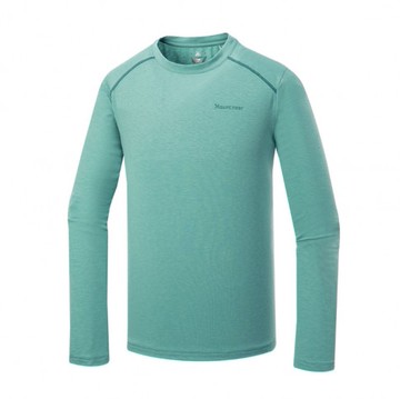 【【蘋果戶外】】山林 52P05 62 碧綠 男 羊毛圓領上衣 抗UV 四彈吸濕透氣抑菌消臭 秋冬 Mountneer