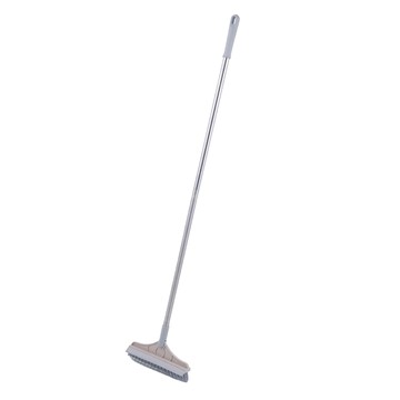 二合一V形刷頭縫隙地板刷  PP刷毛  尺寸約22x4.5x107cm  米色  1個