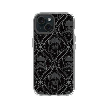 iPhone 15 Clear 透明 - 迪士尼-星際大戰 Star Wars - 黑武士 原力黑暗面-Pattern