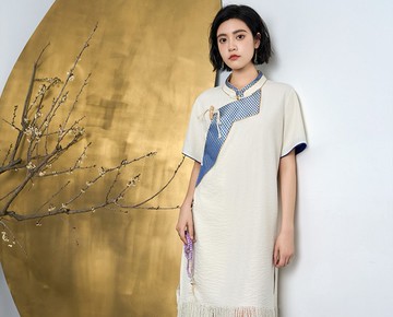 【如檀】 新中式復古藏裝/改良流蘇旗袍