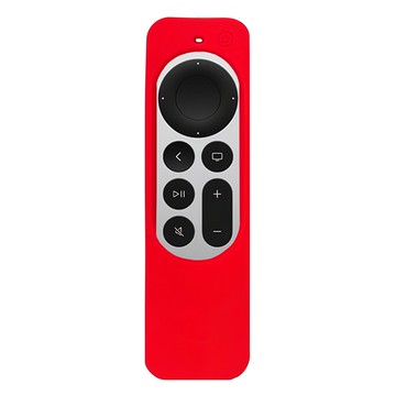 ZIYA Apple TV Siri Remote 第2/3代遙控器 矽膠保護套 圖騰款  艷麗紅色  防摔耐磨  1個